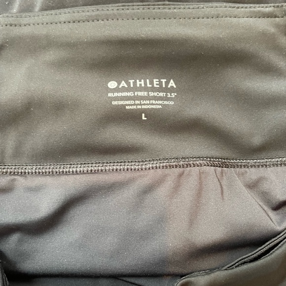 Athleta Running Free 3.5” Black Shorts size Large - Picture 5 of 8